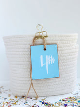 Load image into Gallery viewer, Initial Tag, Light Blue