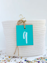Load image into Gallery viewer, Initial Tag, Teal