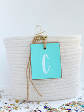 Load image into Gallery viewer, Initial Tag, Lighter Teal