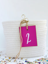 Load image into Gallery viewer, Initial Tag, Dark Pink