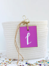 Load image into Gallery viewer, Initial Tag, Magenta