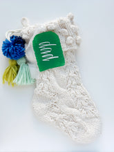 Load image into Gallery viewer, Acrylic Classic Stocking Tags (back painted)