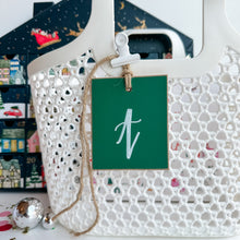 Load image into Gallery viewer, Christmas Initial Tag (up to 4 characters)