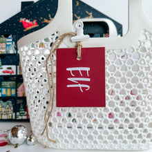 Load image into Gallery viewer, Christmas Initial Tag (up to 4 characters)