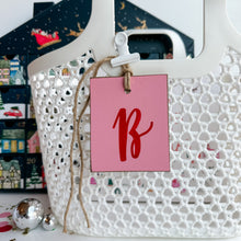 Load image into Gallery viewer, Christmas Initial Tag (up to 4 characters)