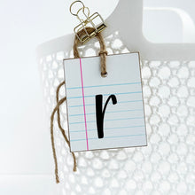 Load image into Gallery viewer, BTS Notebook Paper Initial Tag