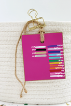 Load image into Gallery viewer, Initial Tag, Dark Pink