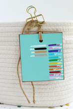 Load image into Gallery viewer, Initial Tag, Lighter Teal