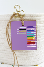 Load image into Gallery viewer, Initial Tag, Light Purple