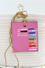 Load image into Gallery viewer, Initial Tag, Middle Pink