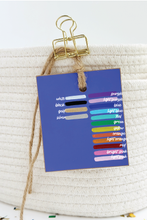 Load image into Gallery viewer, Initial Tag, Periwinkle