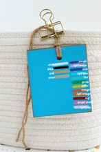 Load image into Gallery viewer, Initial Tag, Pool Blue