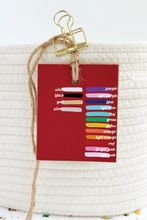 Load image into Gallery viewer, Initial Tag, Red