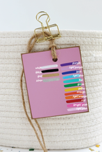 Load image into Gallery viewer, Initial Tag, Smoothie Pink
