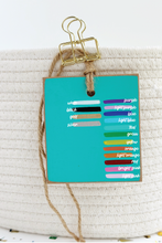 Load image into Gallery viewer, Initial Tag, Teal