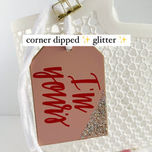 Load image into Gallery viewer, Valentine’s Classic Tag (glitter dipped)
