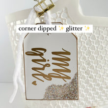 Load image into Gallery viewer, Valentine’s Classic Tag (glitter dipped)
