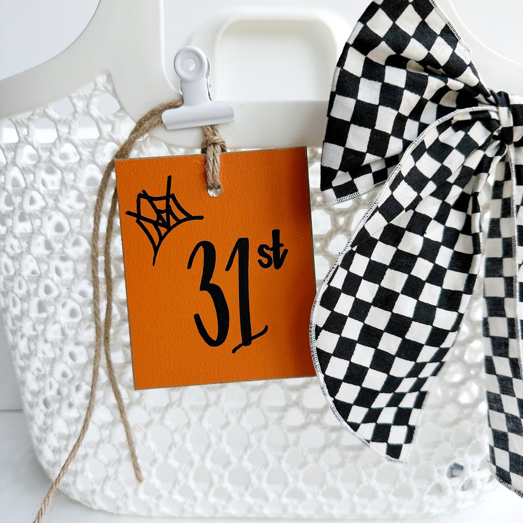 Halloween Initial Tag (all colors)