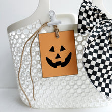 Load image into Gallery viewer, Halloween Initial Tag (all colors)
