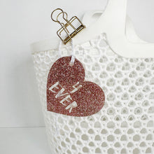 Load image into Gallery viewer, Valentine Acrylic, Glittery Conversation Heart
