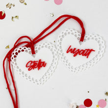 Load image into Gallery viewer, Custom Lace Heart with name
