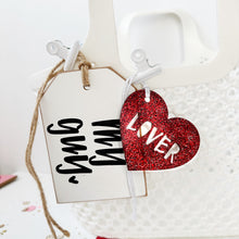 Load image into Gallery viewer, Valentine Acrylic, Glittery Conversation Heart
