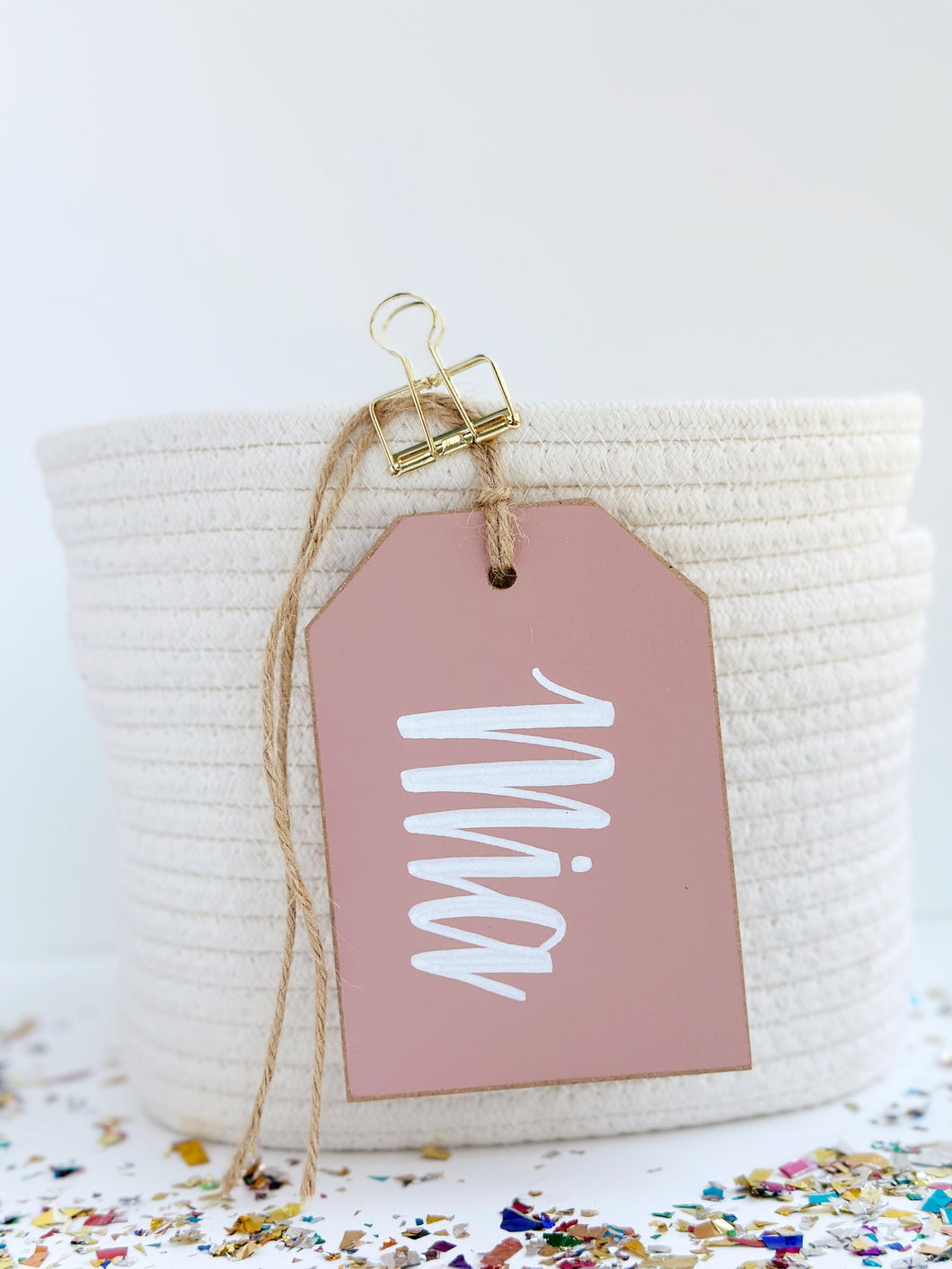 Classic Tag, Dusty Pink