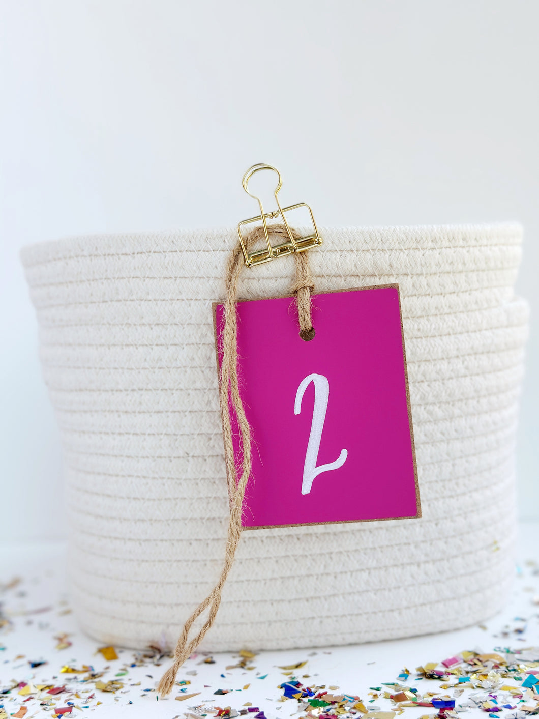 Initial Tag, Dark Pink