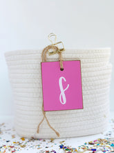 Load image into Gallery viewer, Initial Tag, Middle Pink
