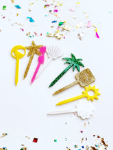 Load image into Gallery viewer, Summer Cupcake Toppers
