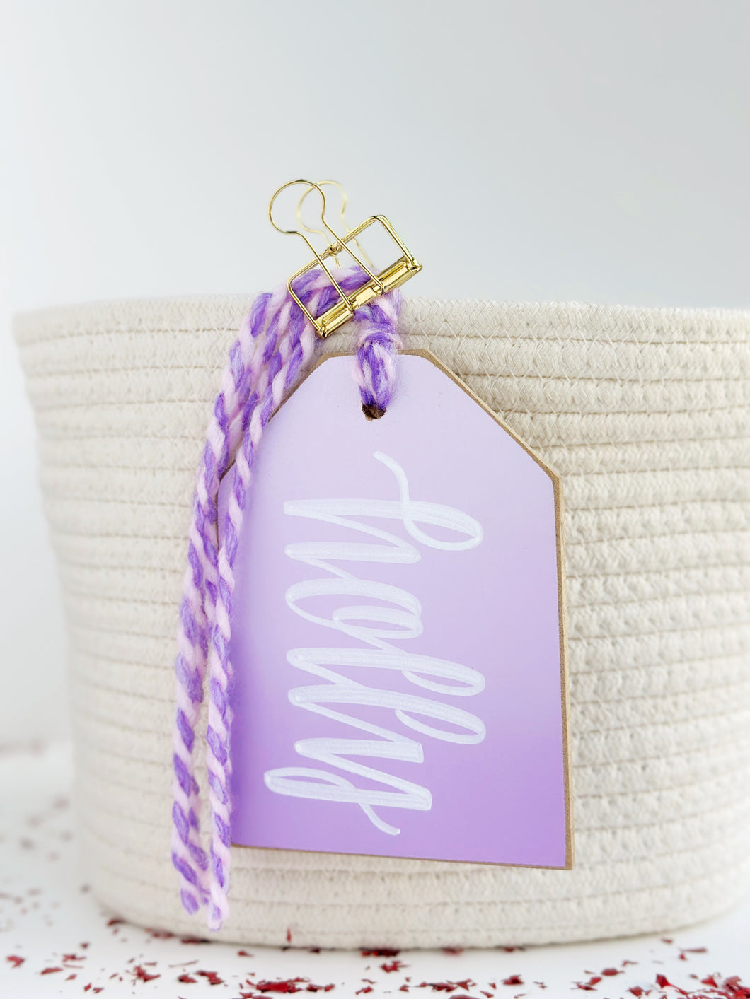 Classic Tag, Purple ombré (customizable)
