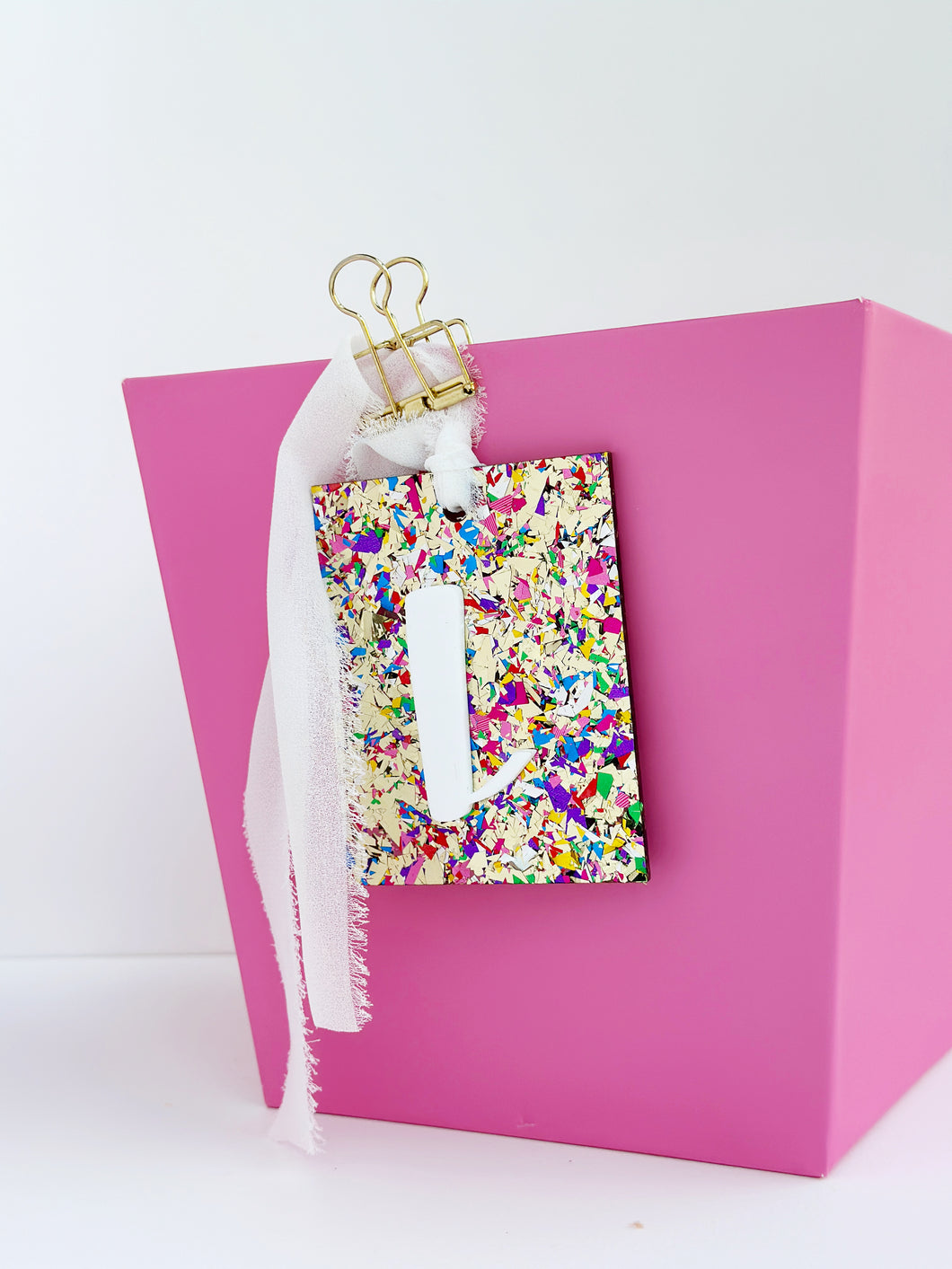Cue the Confetti, Acrylic Initial