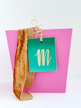Load image into Gallery viewer, Initial tag, green ombré
