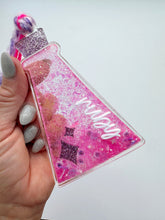 Load image into Gallery viewer, Potion Shaker Tag, pink + purple
