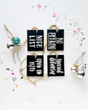 Load image into Gallery viewer, Present tag set, NICE LIST
