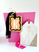 Load image into Gallery viewer, Pastel Rainbow Skelly Classic Tag
