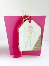 Load image into Gallery viewer, Pastel Rainbow Skelly Classic Tag
