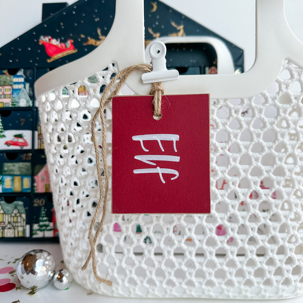 Christmas Initial Tag (up to 4 characters)